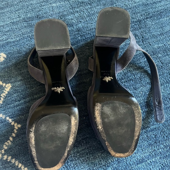 Platform Suede Prada Heels - Picture 6 of 9